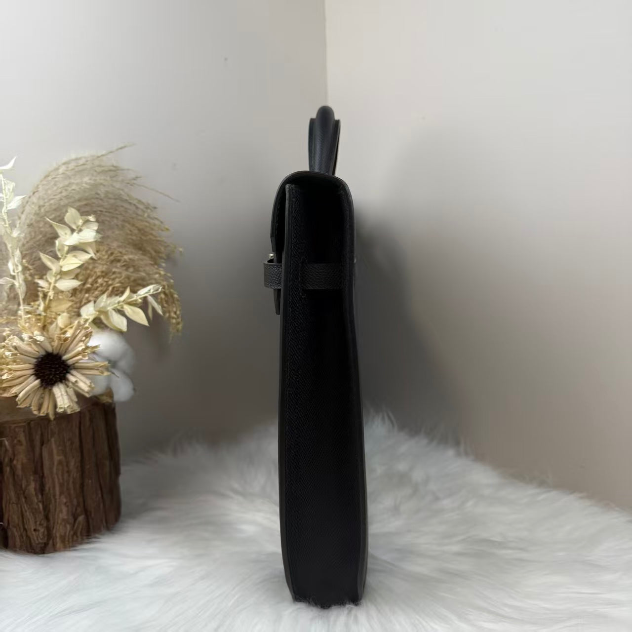 Hermes 2025 Kelly Depeches 36 Black Togo Calfskin Briefcase