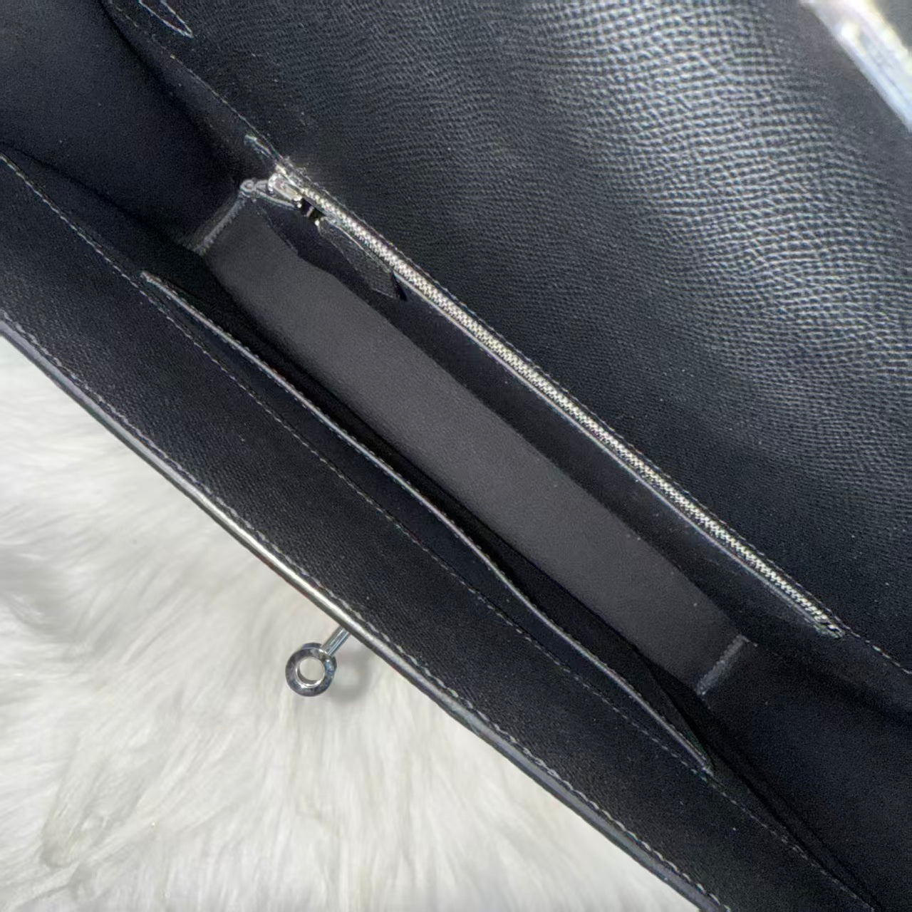 Hermes 2025 Kelly Depeches 36 Black Togo Calfskin Briefcase