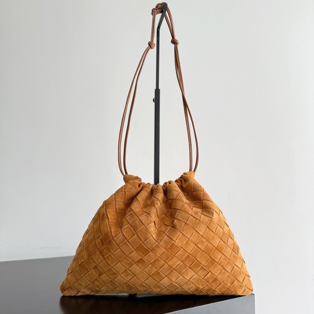 Bottega Veneta 2025 Dustbag Intrecciato Brown Suede
