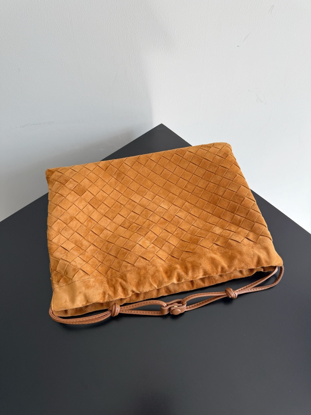 Bottega Veneta 2025 Dustbag Intrecciato Brown Suede