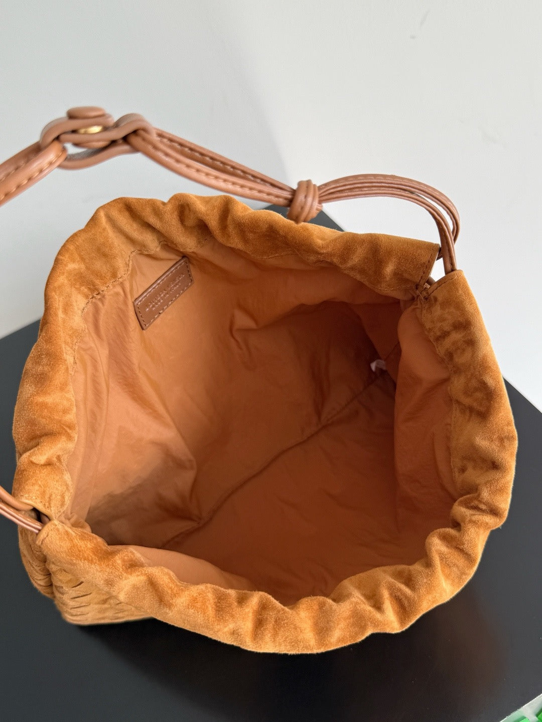 Bottega Veneta 2025 Dustbag Intrecciato Brown Suede