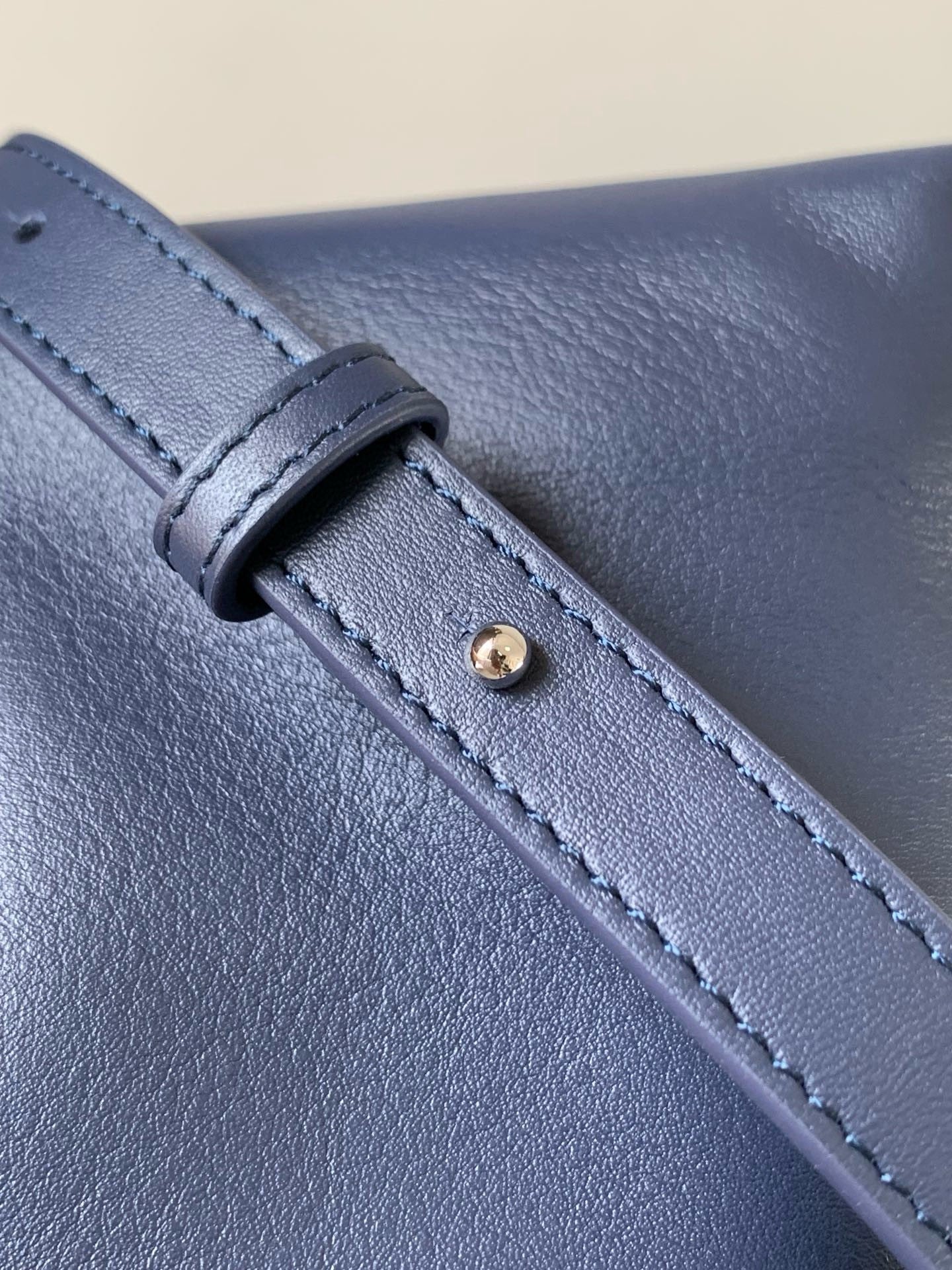 Loewe 2025 Flamenco Clutch 30cm Blue Nappa Calfskin