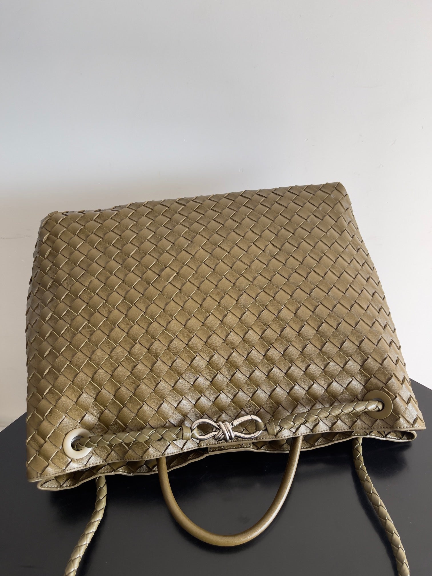 Bottega Veneta 2026 Andiamo Bag 42cm Muddy Brown Nappa Leather