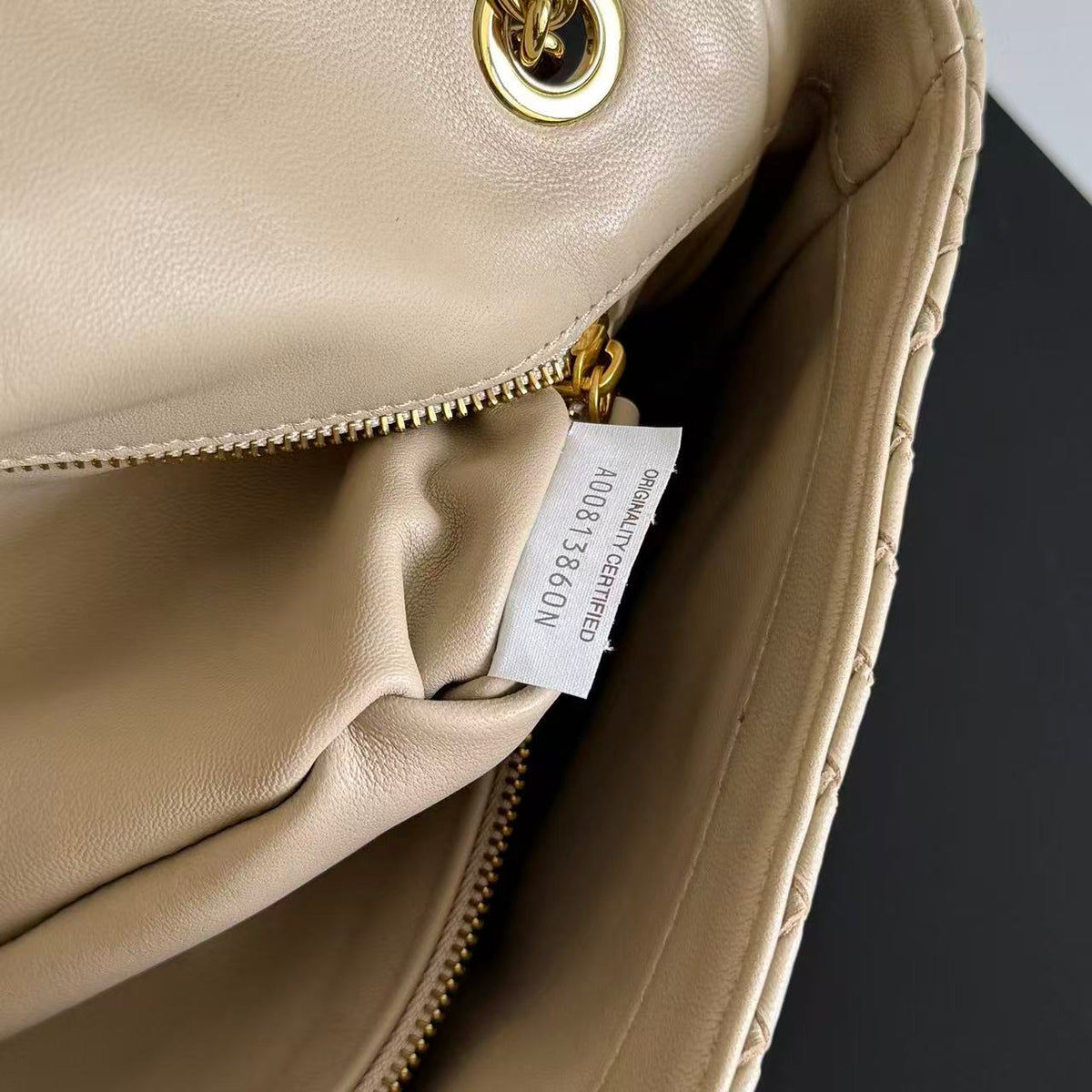 Bottega Veneta 2026 Madison Intrecciato Bag 27cm Beige Leather