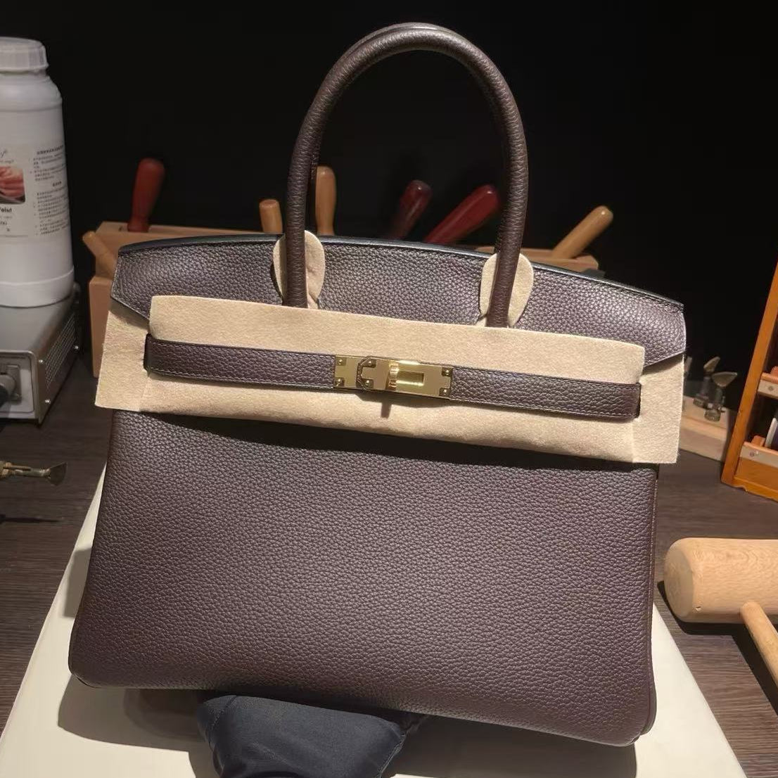 Hermes 2026 Birkin Bag Chocoate Brown Togo Leather Gold Hardware