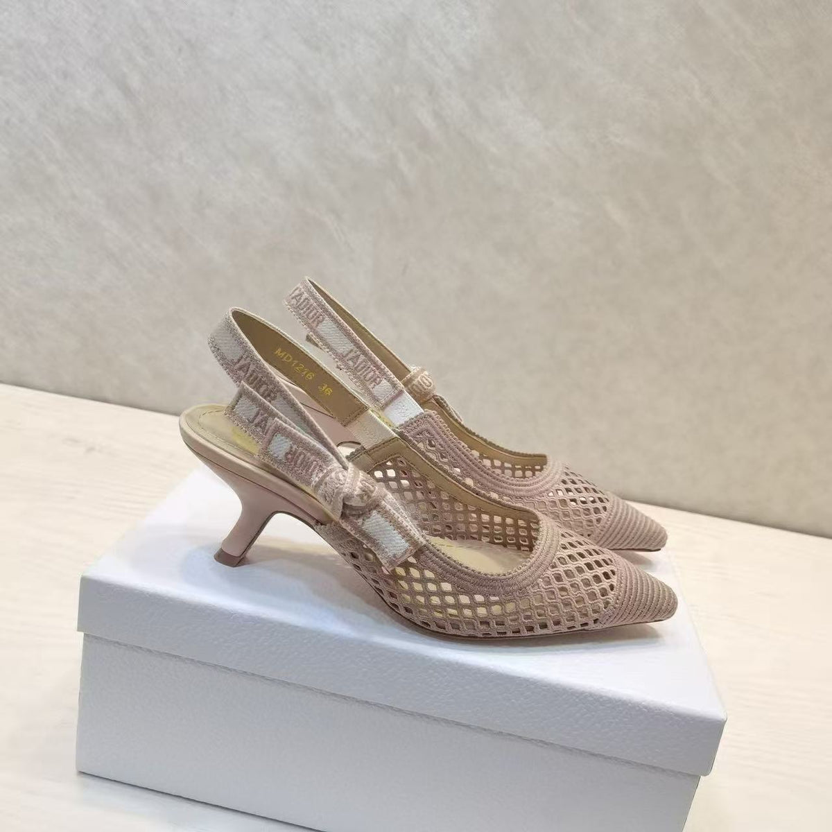 CD 25 J'Adior Slingback Heel Mesh and Leather 237890