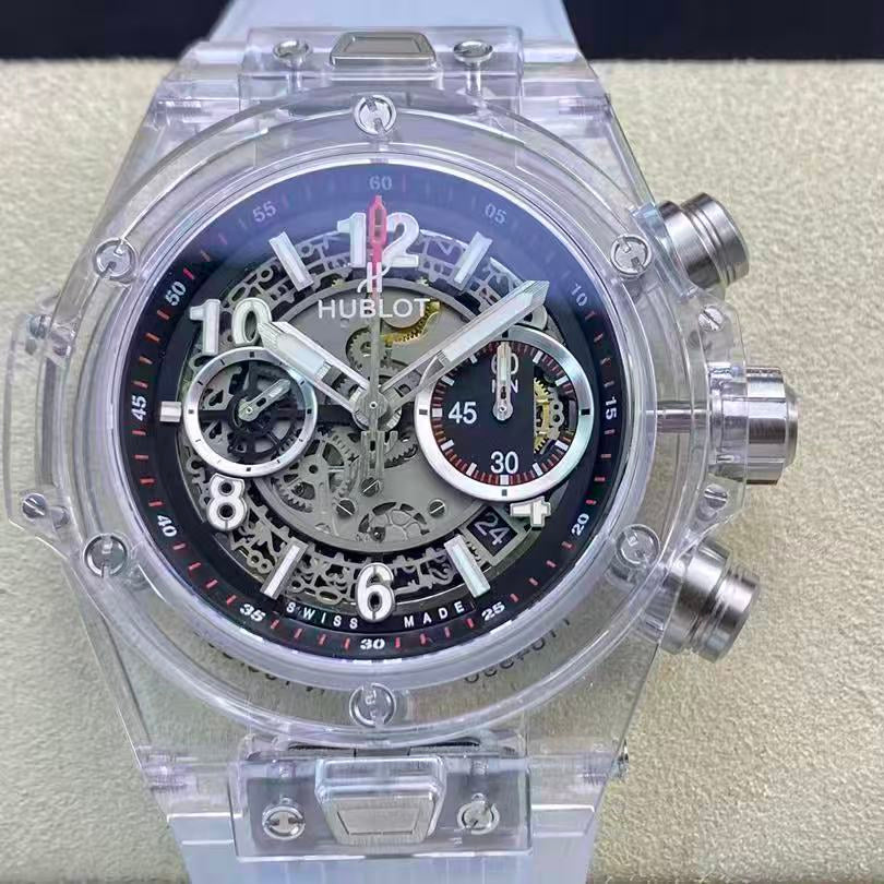 Hublot Big Bang Unico 45mm Watch With Transparent Case