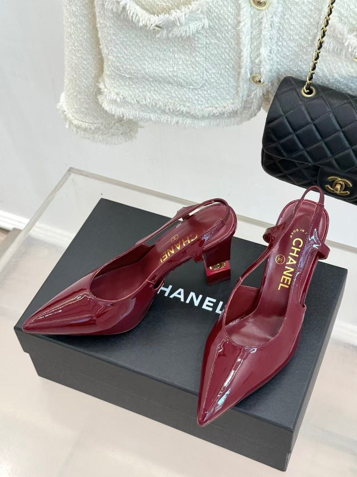 Chanel 2026 Slingback Patent Leather 904478