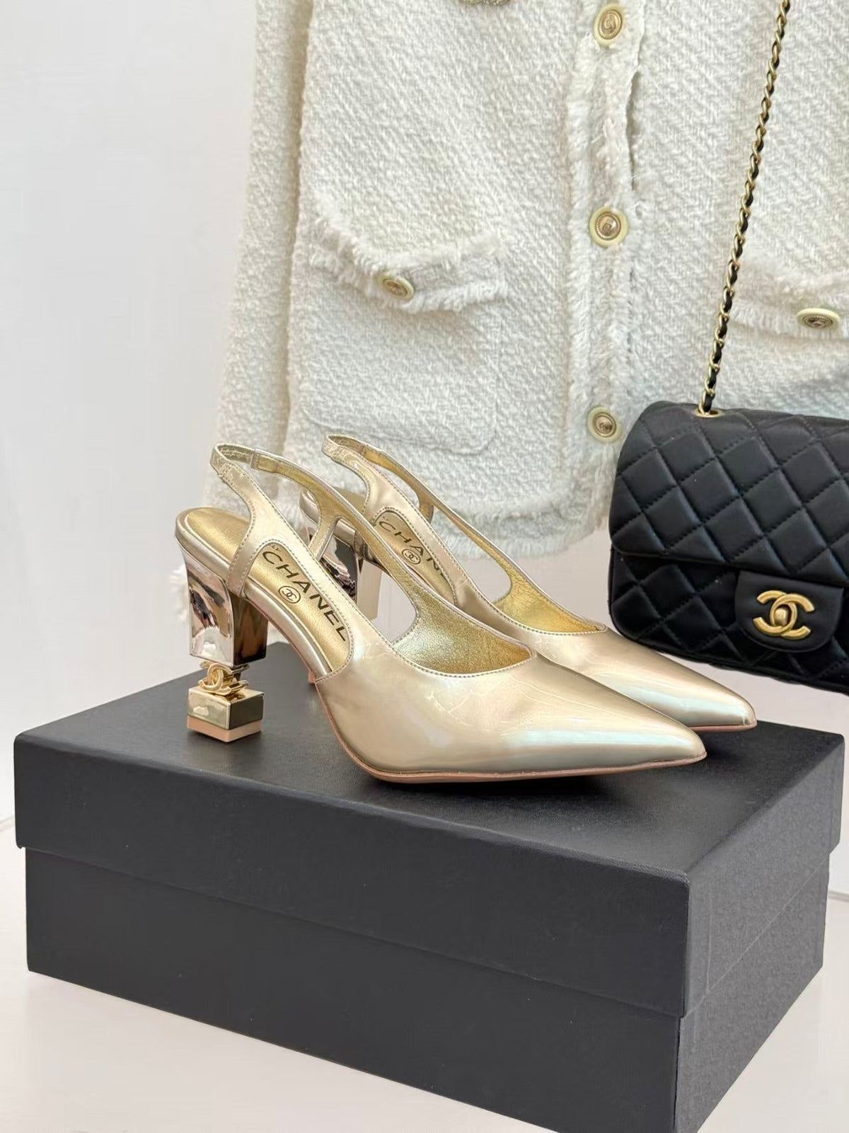 Chanel 2026 Slingback Patent Leather 904478