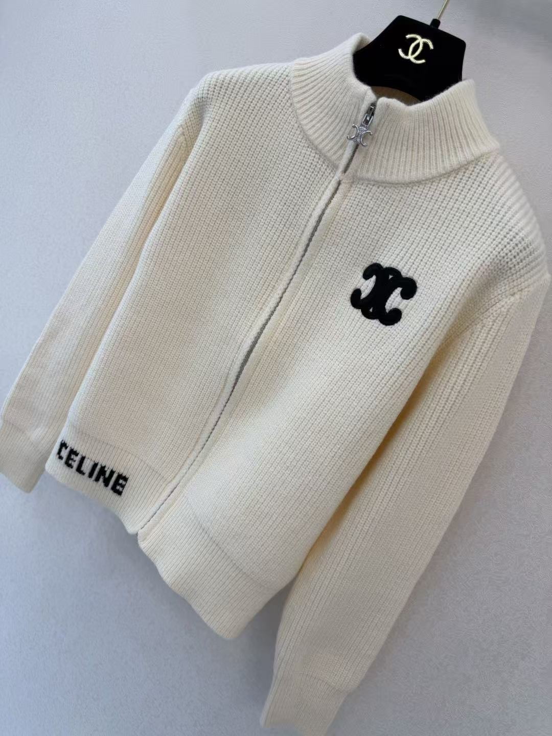Celine 2026 Zip Cardigan Wool