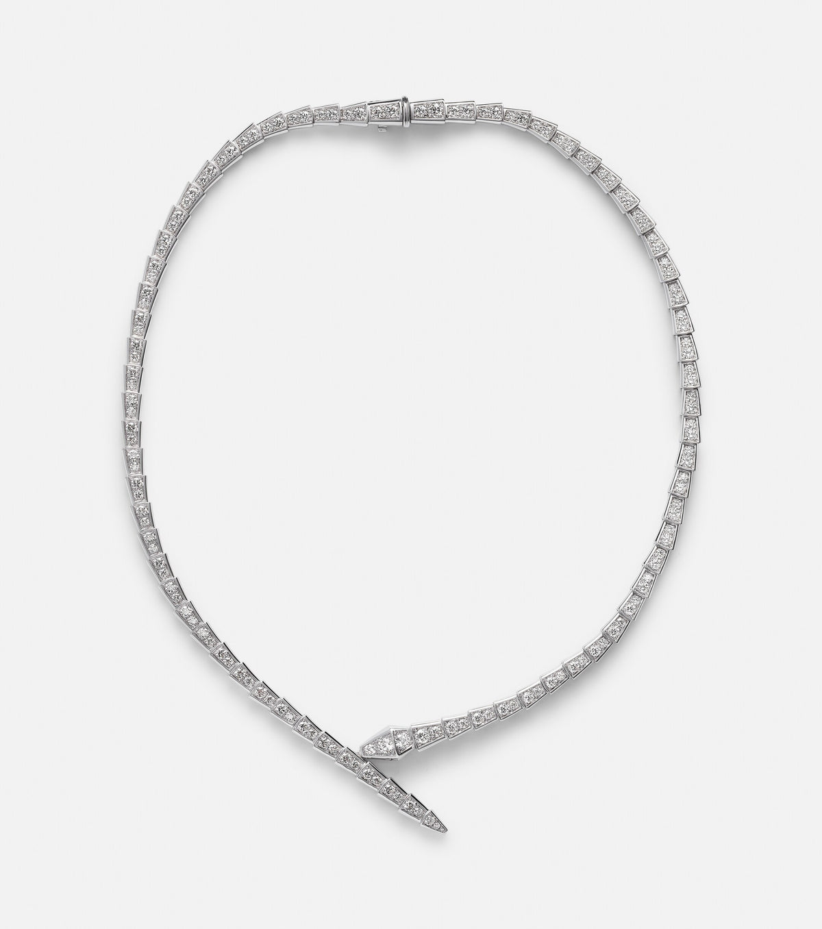 SERPENT VIPER DIAMOND PAVED NECKLACE