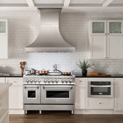 ZLINE 48" Professional Dual Fuel Range in Stainless Steel with Color Door Options (RA48)