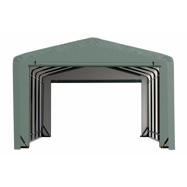 ShelterLogic ShelterTube Wind and Snow-Load Rated Garage, 12 ft. Wide Green
