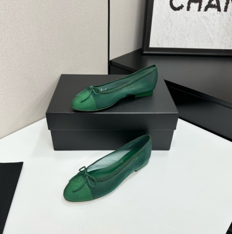 Chanel 2026 Ballet Flat Mesh Leather