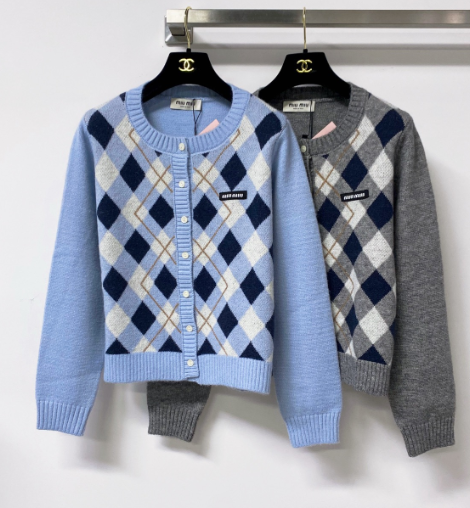 Miumiu 2026 Cardigan with Logo Embellishment Wool 836130