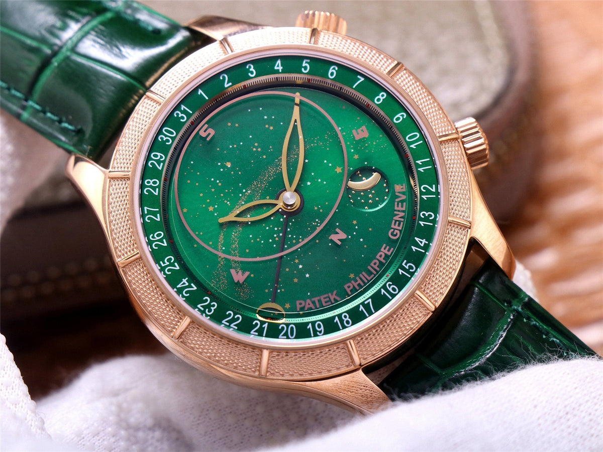 PATEK CELESTIAL GRAND COMPLICATIONS ROSE GOLD GREEN DIAL
