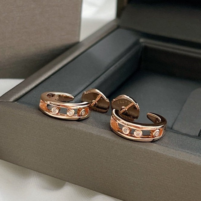 CREOLES MOVE CLASSIQUE DIAMOND EARRINGS