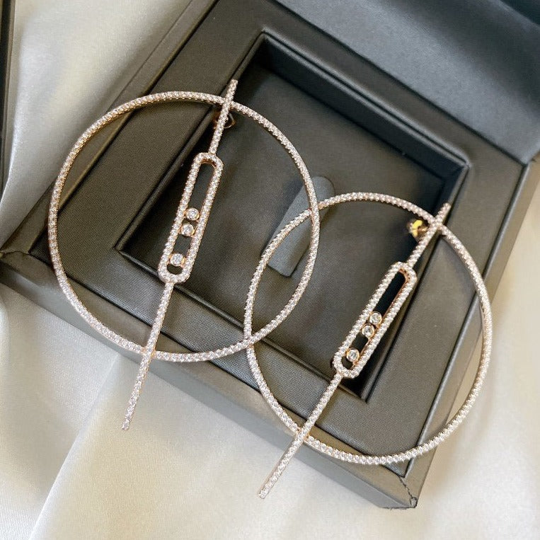 MOVE UNO EARRINGS DIAMOND
