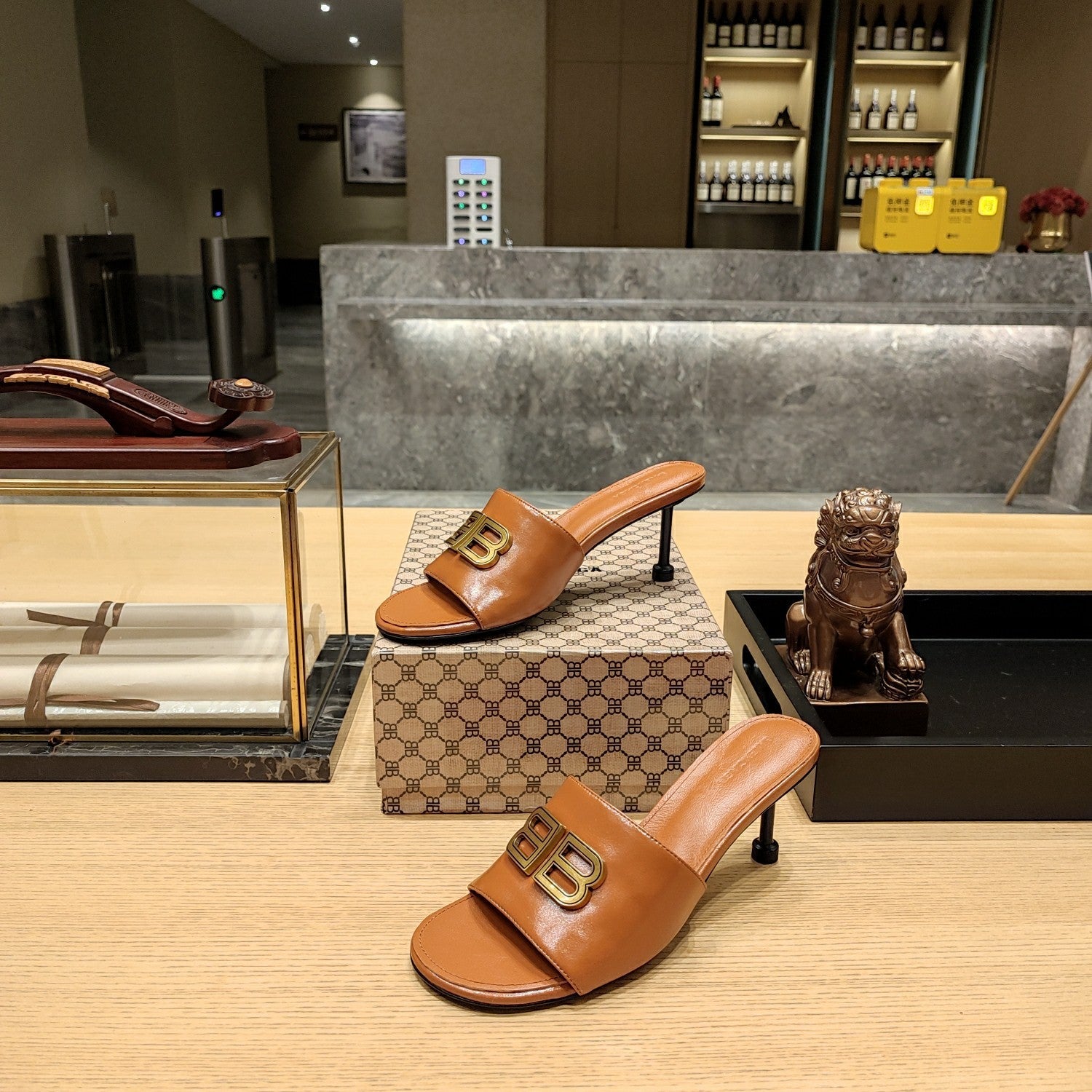 Balenciaga 26s Heeled Sandals 70 Cowhide