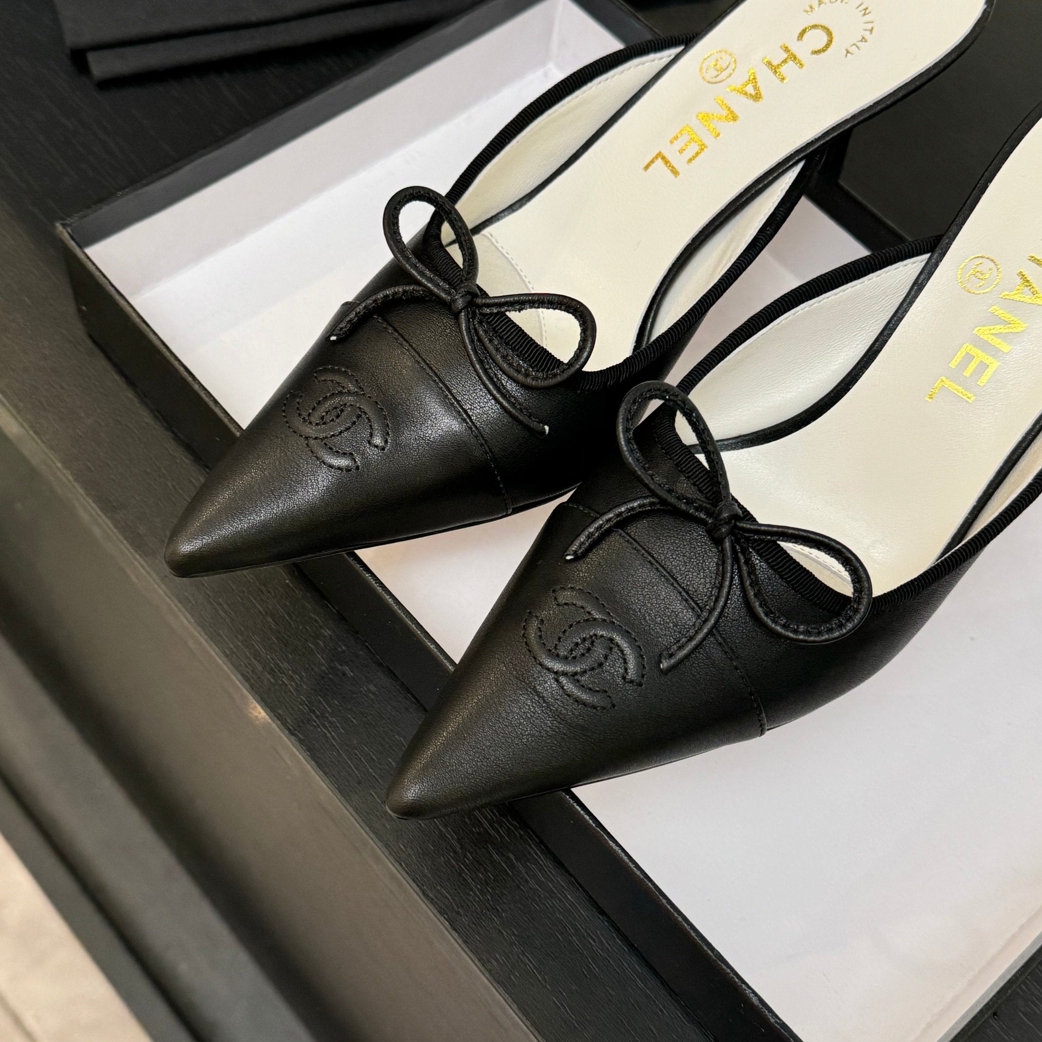 CC 2026 High Heel Mule 65 Two Tone Sheepskin