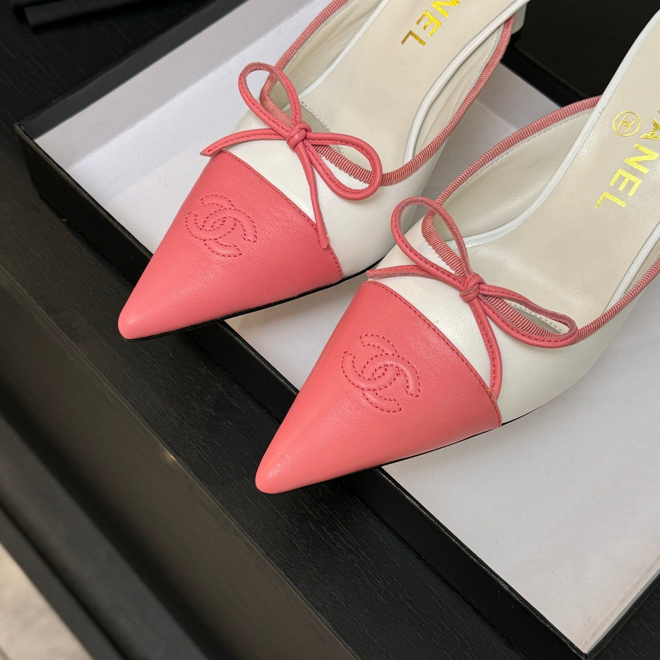 CC 2026 High Heel Mule 65 Two Tone Sheepskin