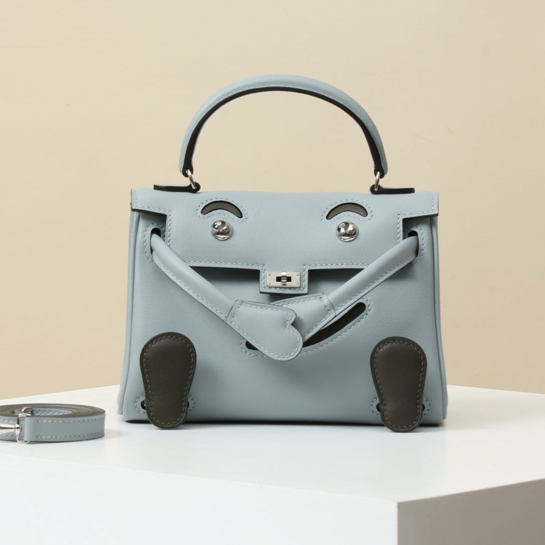 High-end Hermes 2026 Kelly Doll Bag 16cm Gulliver Leather