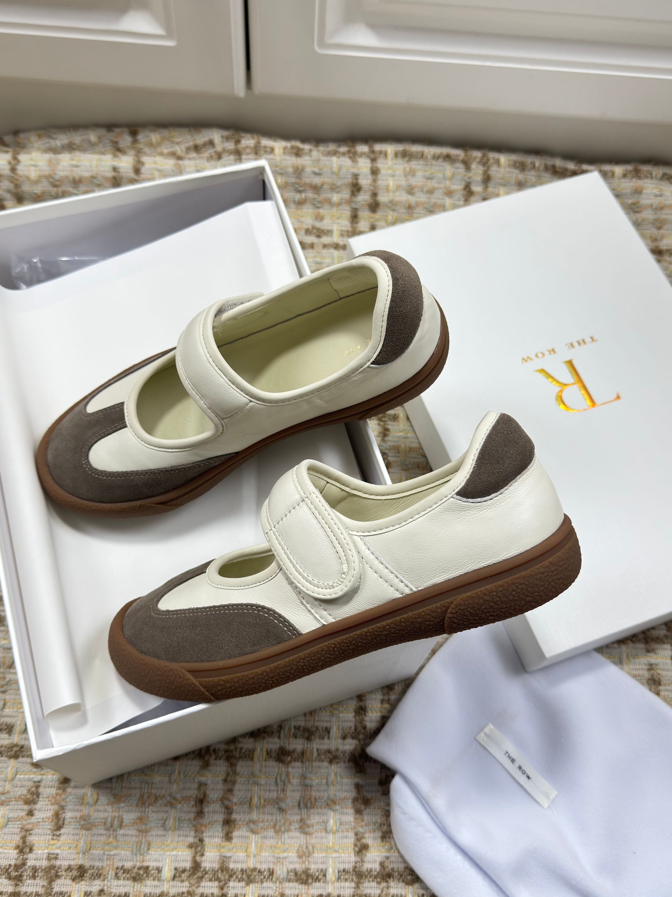 The Row 2025 Ballet Shoe Cowhide Suede 560629