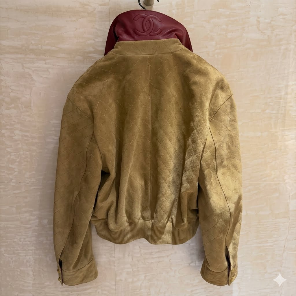 Chanel 2026 Jacket Fango Beige Suede Sheepskin