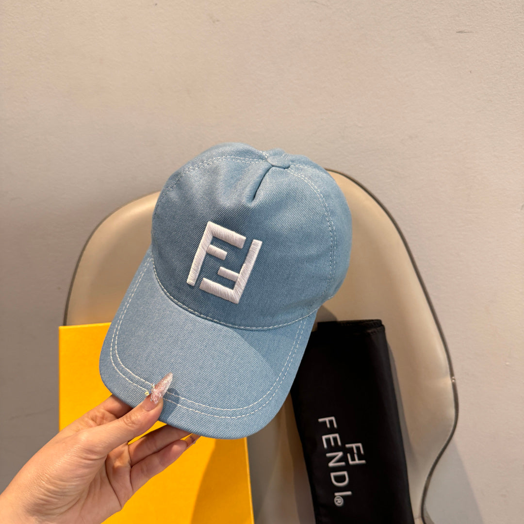 Fendi Double F Baseball Cap Cotton 323705