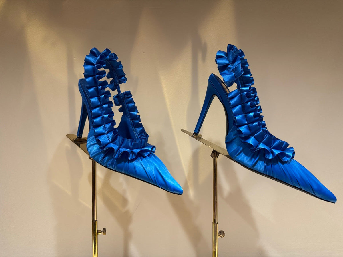 YSL 2026 Madeleine Slingback 110mm Silk Leather