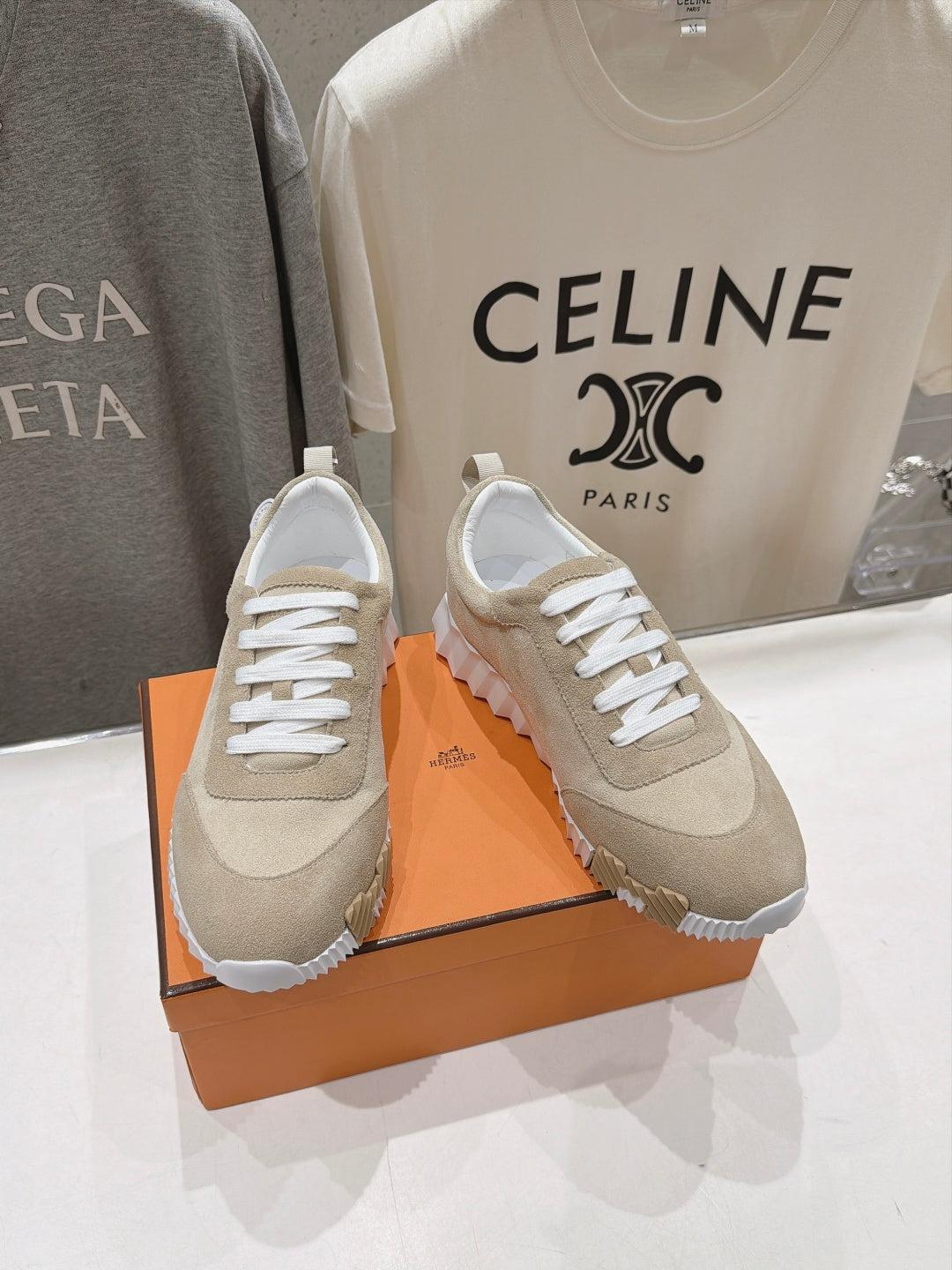 Hermes 2026 Bouncing Sneaker Suede Leather