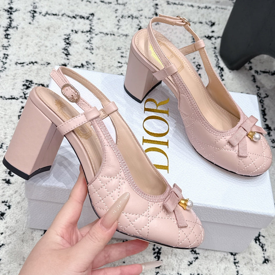Dior 2026 Ballet Slingback 85mm Leather Canvas 139297