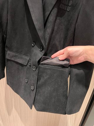 Miu Miu Suit Jacket Suede
