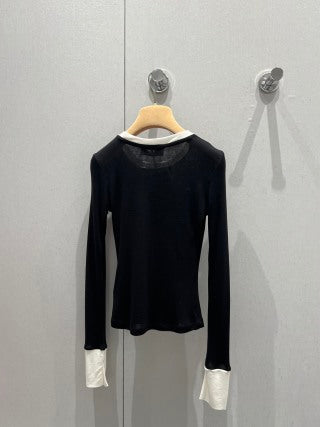 Miu Miu 25 Long-sleeved Top Tencel