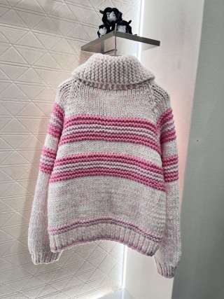 Miumiu 25 Lapel Zipper sweater Cardigan Wool