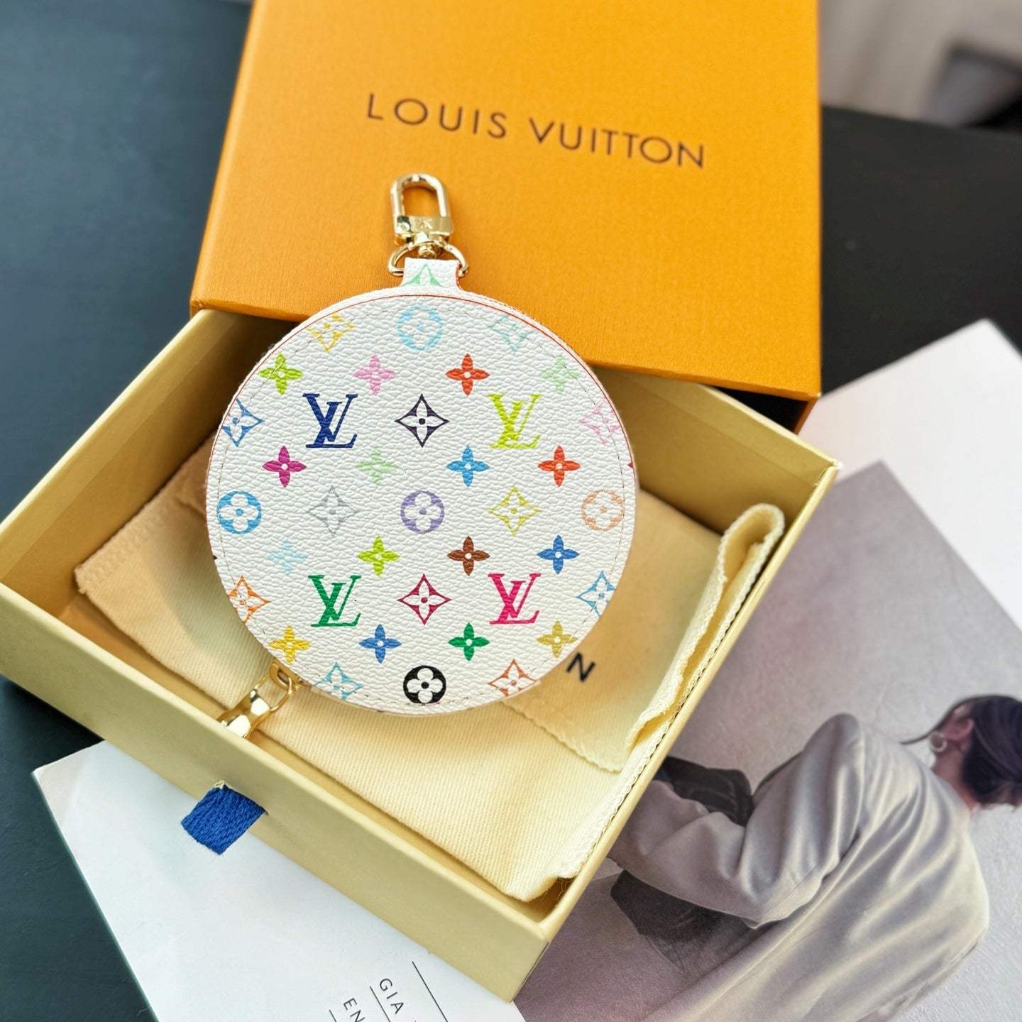 LV Vivienne Round Coin Purses Charm
