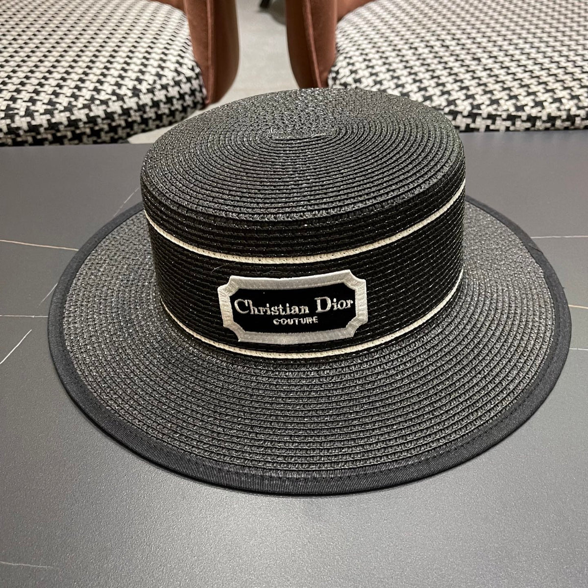 Dior Logo Straw Hat 491785