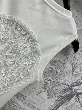 Loewe 25 Hollow Lace Vest Cotton