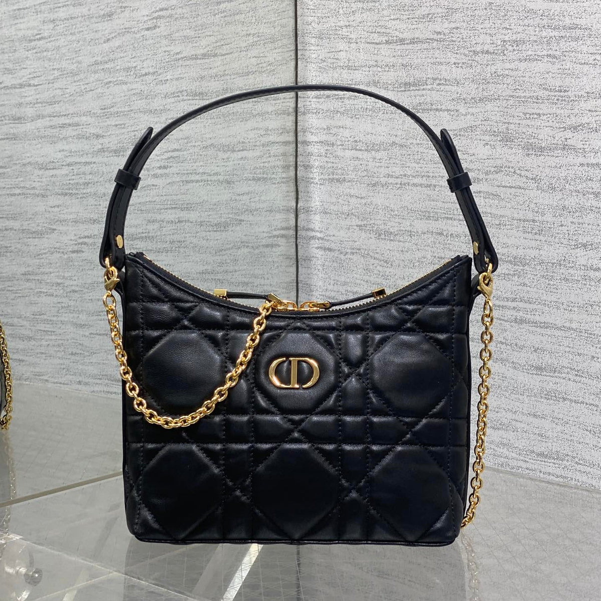 Dior 2026 Montaigne Diorling Mini Bag 19cm Leather Canvas 408712