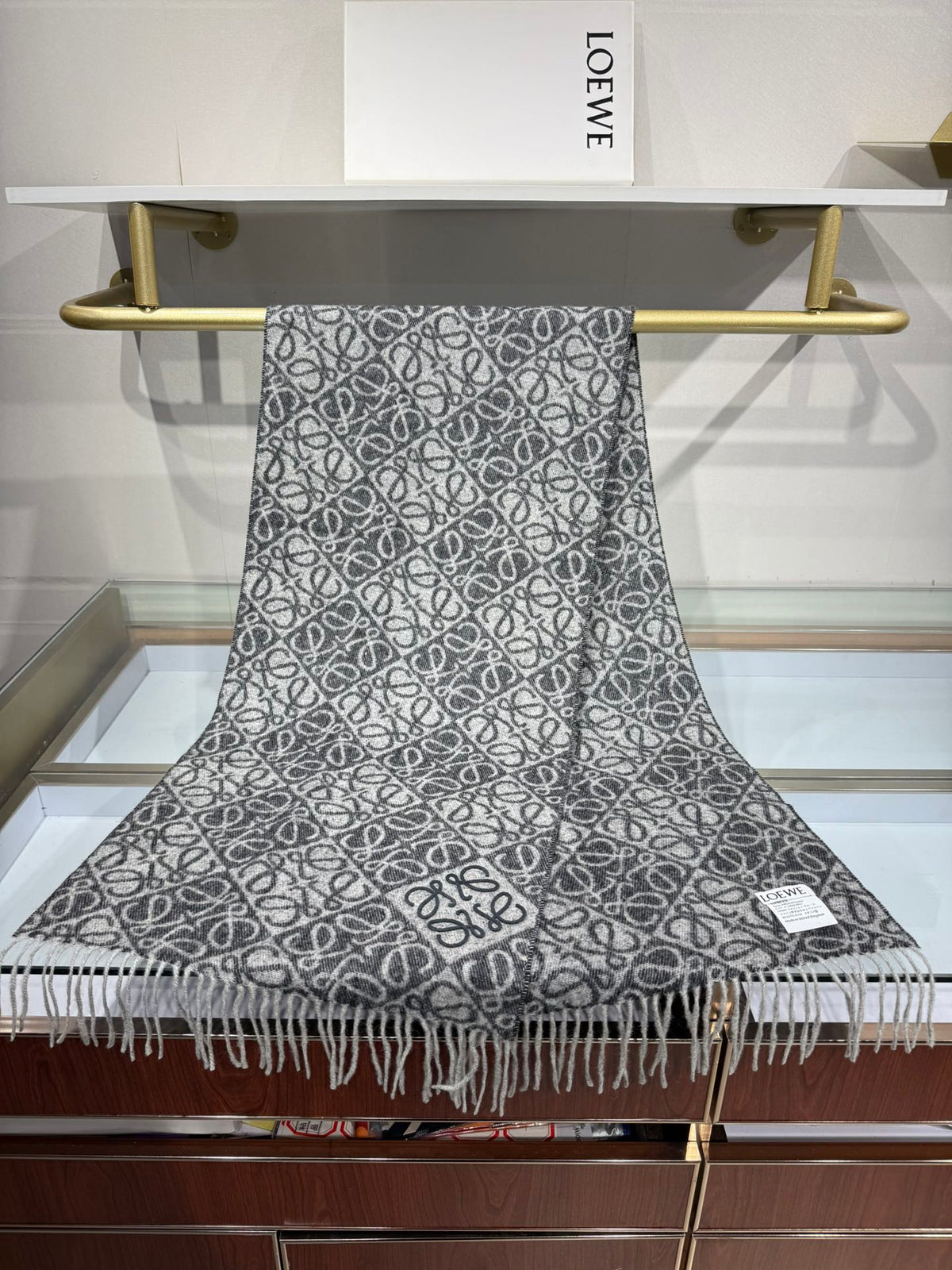 Loewe 2026 Anagram Scarf 180cm Wool And Cashmere 200658
