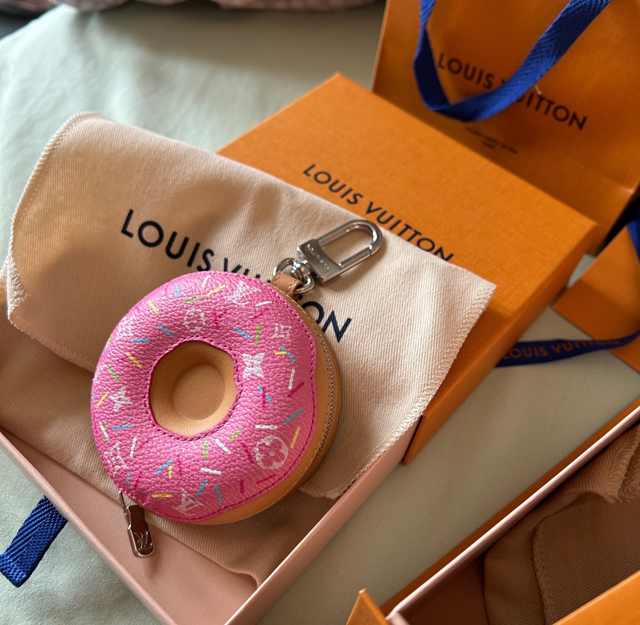 LV Donut Bag Charm