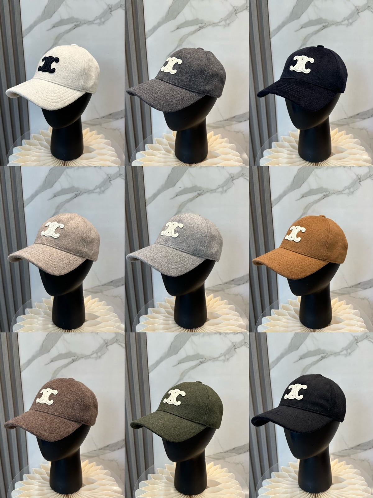 Celine Cashmere Baseball Cap 249987