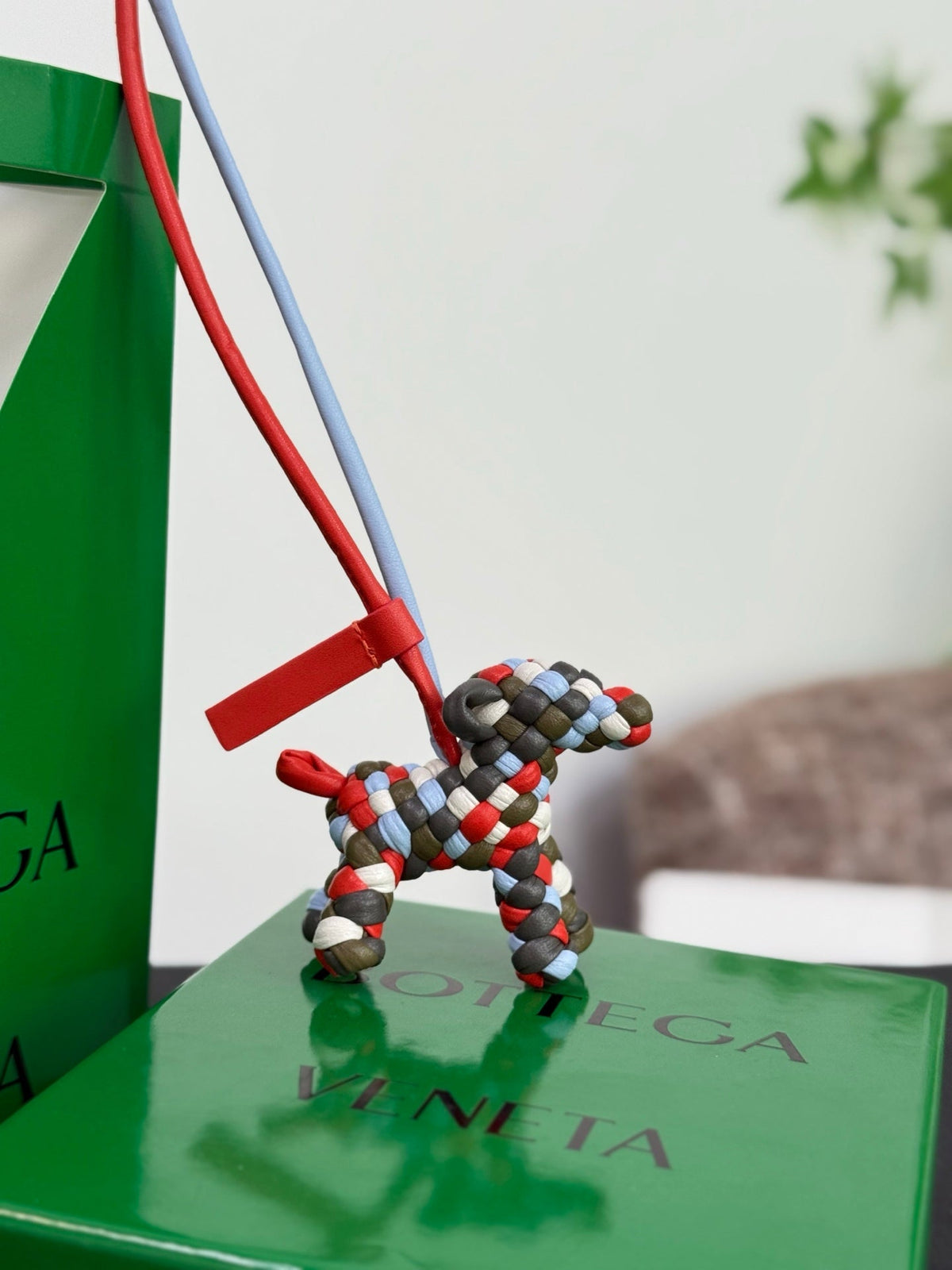 Bottega Veneta Dog Charm Lambskin