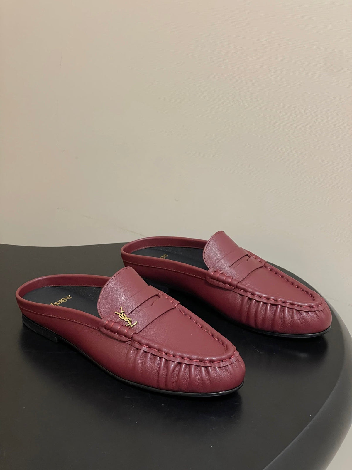 Saint Laurent 2026 Le Loafer Mules Suede Leather 593933