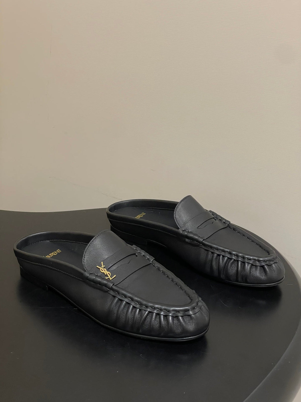 Saint Laurent 2026 Le Loafer Mules Suede Leather 593933