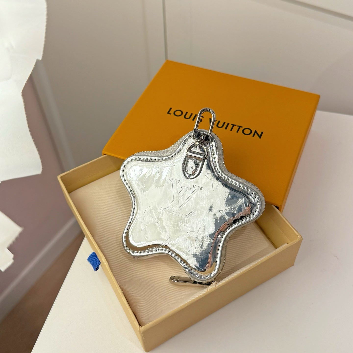 LV Star Bag Charm Leather