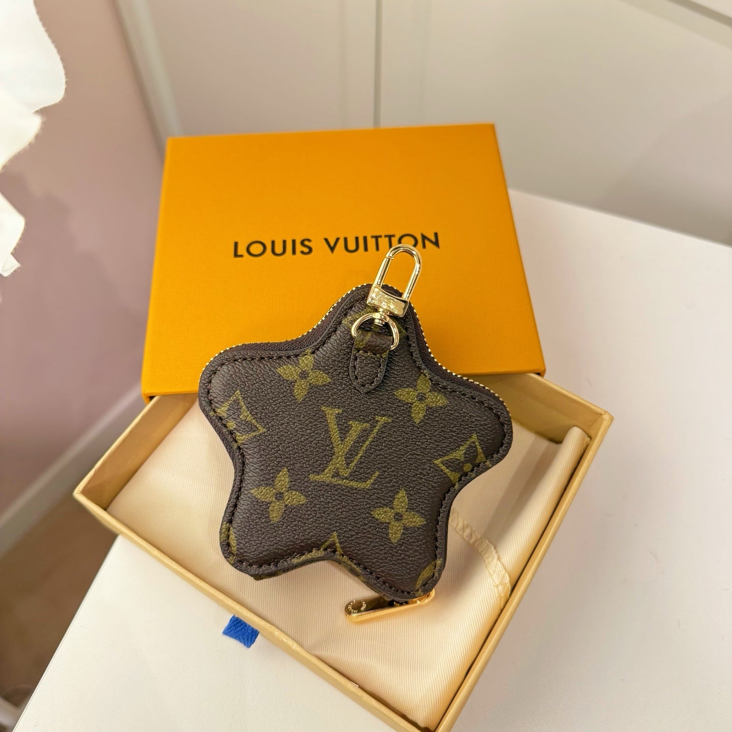 LV Star Bag Charm Leather
