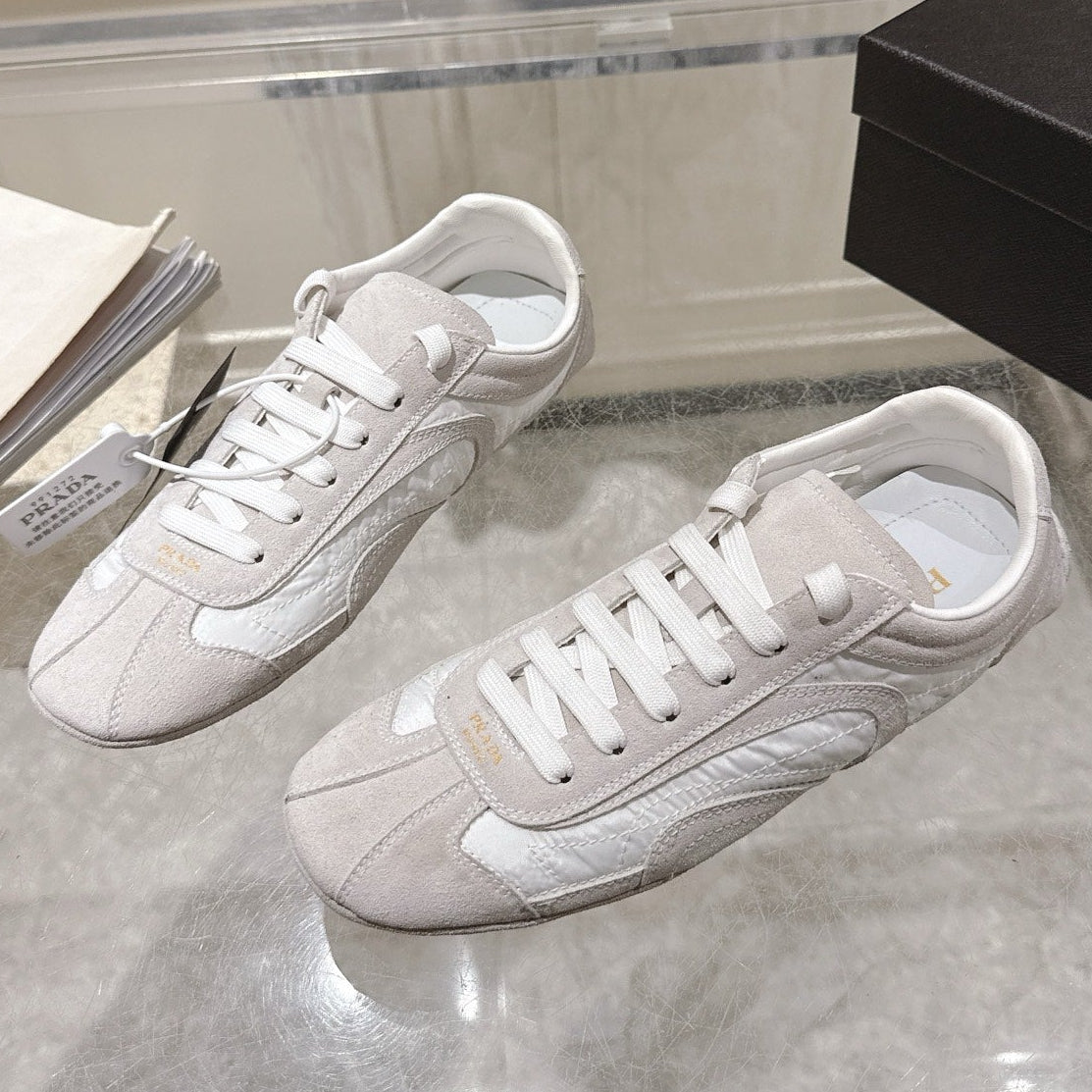 Prada 2026 Montecarlo Re-Edition Sneakers Mesh Suede 148099