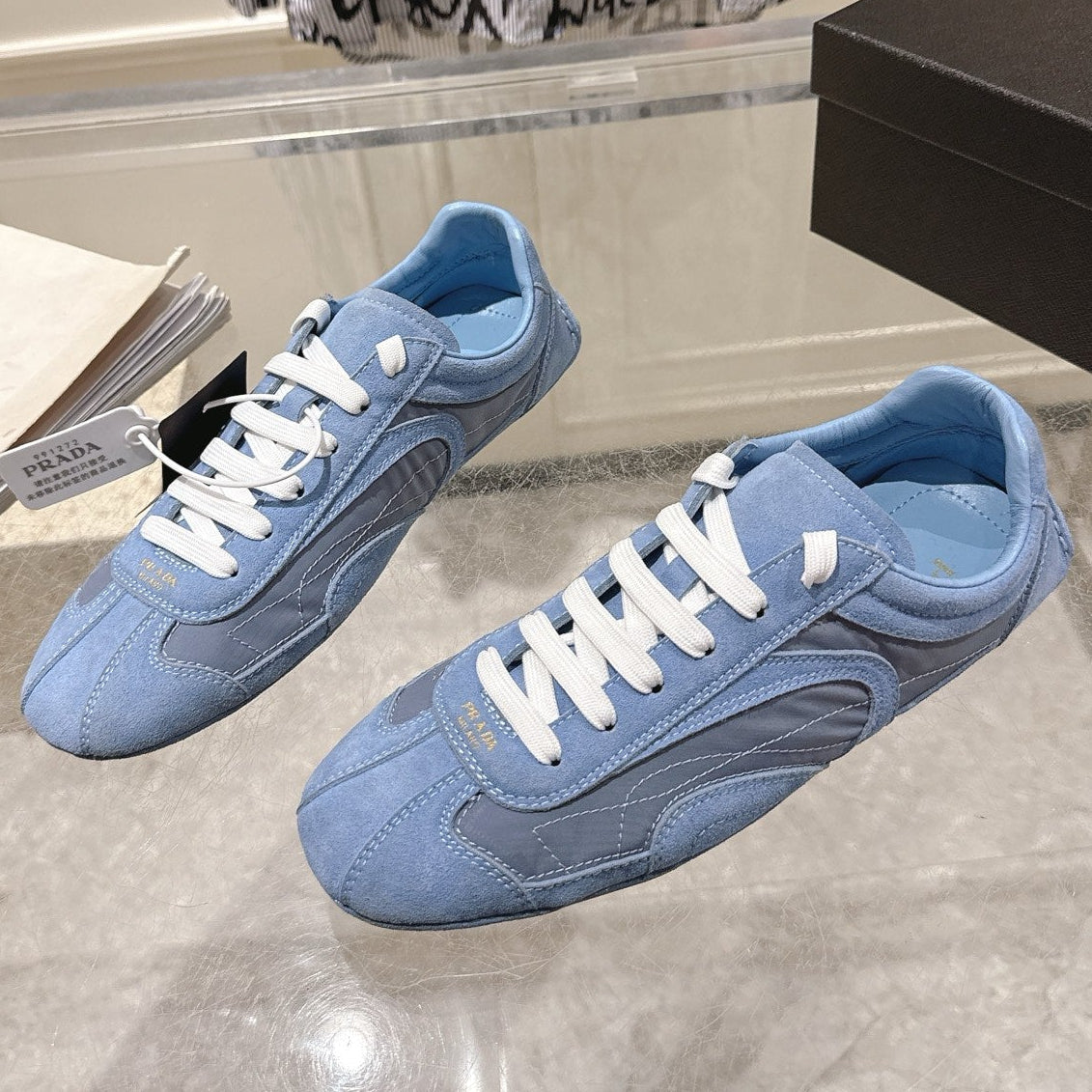 Prada 2026 Montecarlo Re-Edition Sneakers Mesh Suede 148099