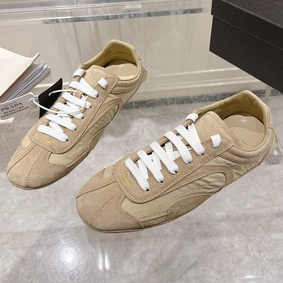 Prada 2026 Montecarlo Re-Edition Sneakers Mesh Suede 148099